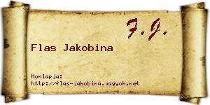 Flas Jakobina névjegykártya